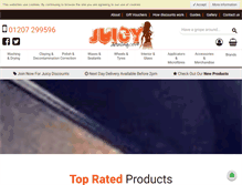 Tablet Screenshot of juicydetailing.co.uk